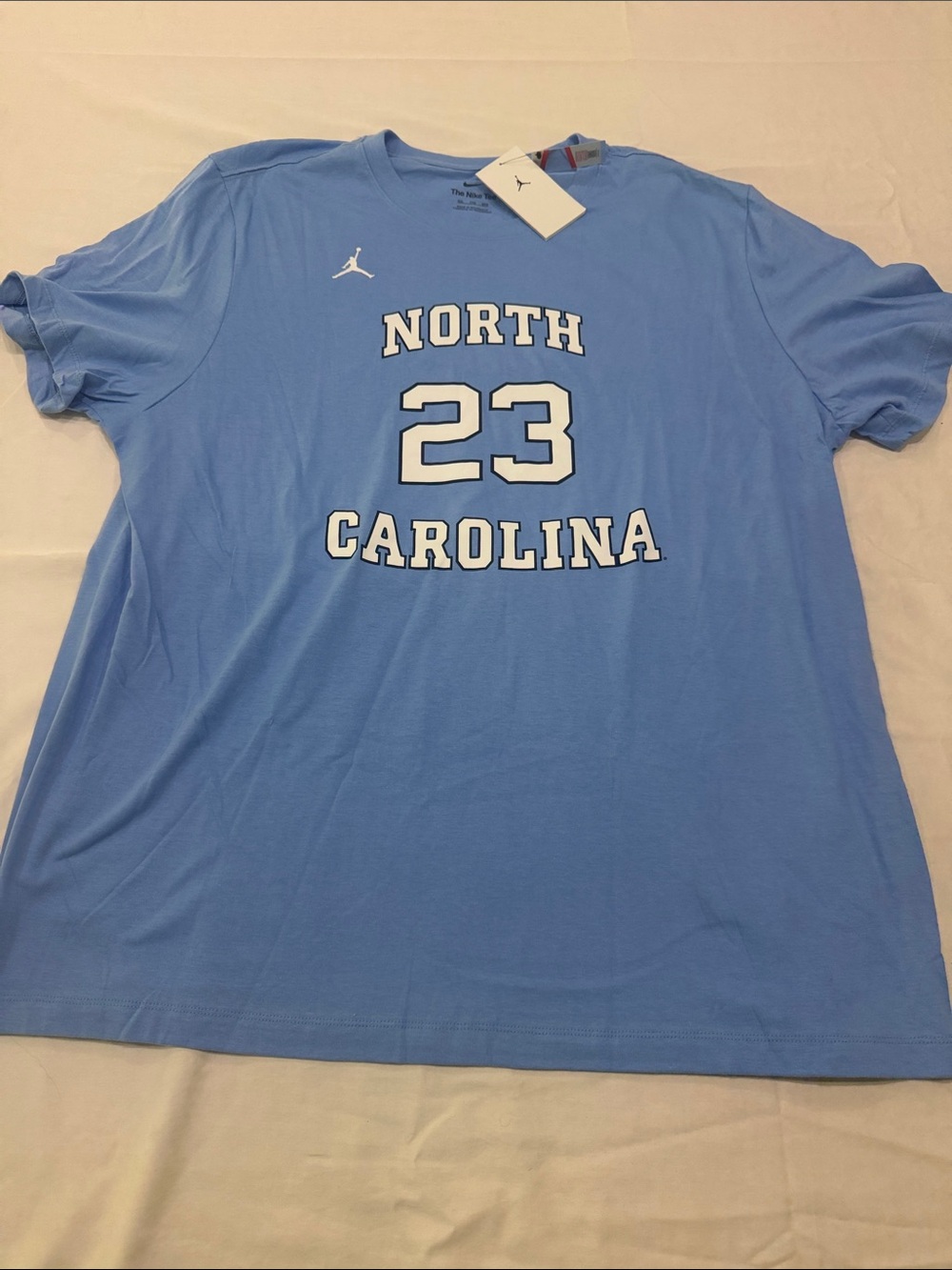 Micheal Jordan North Carolina 23 Carolina Blue Graphic Tee - Brand NWT